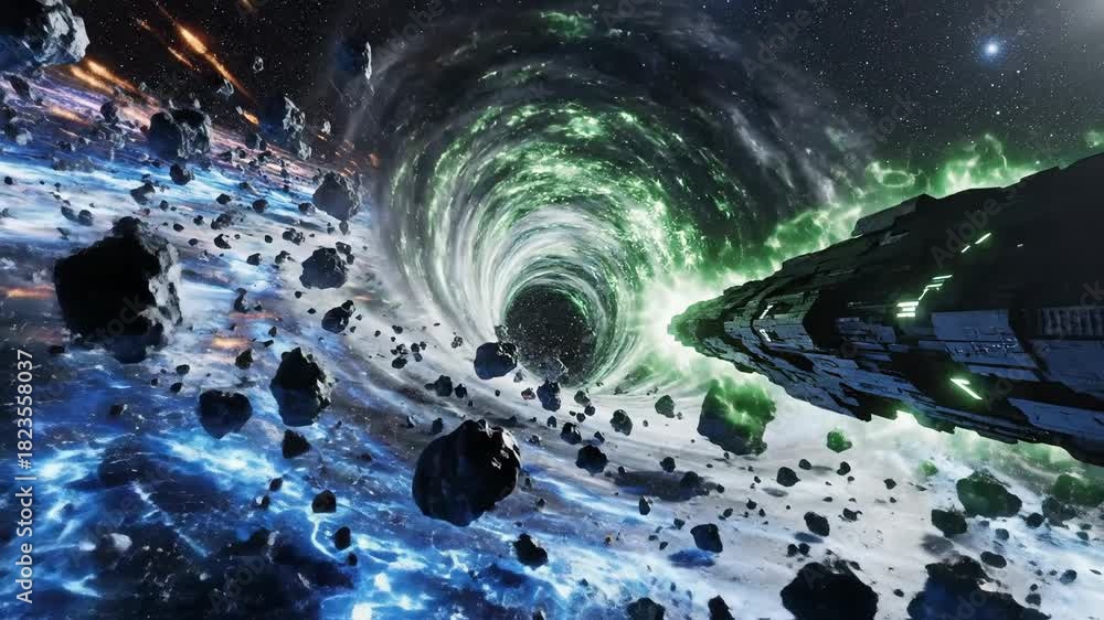 custom made wallpaper toronto digitalCosmic vortex abstract digital illustration with stars and nebulae