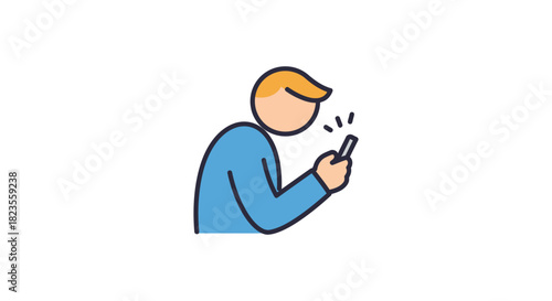 Person using smartphone browsing social media and texting online illustrating digital lifestyle and modern communication in daily connection