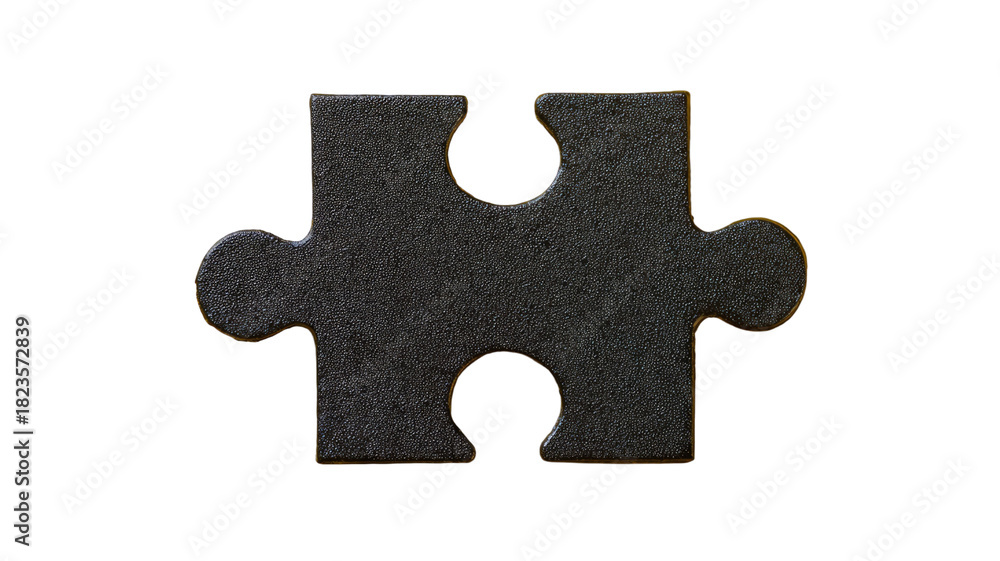 Fototapeta premium Jigsaw puzzle piece object shape concept representing business solution and teamwork strategy