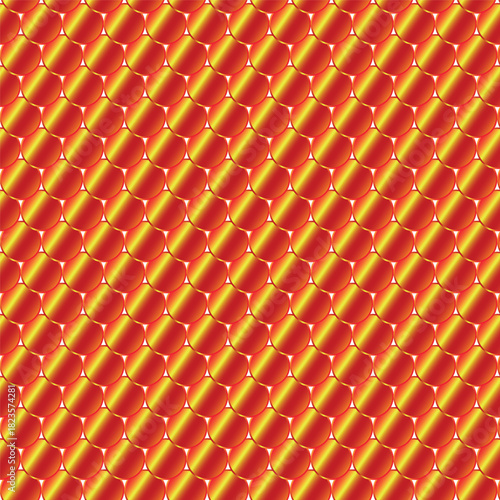 Abstract orange and yellow cylindrical pattern background