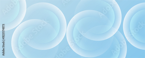 Abstract minimalist banner background, pastel colorful, blue and white gradations