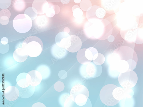 水色とピンクのカラフルなグラデーションと光の抽象的な背景