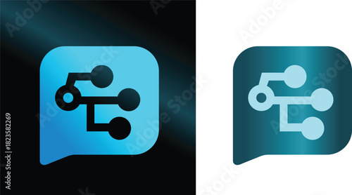 ChatGPT style AI bubble icon