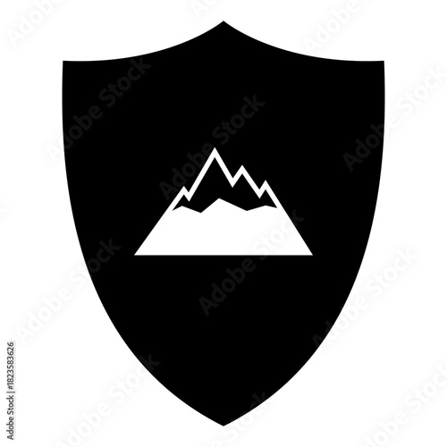 Berg und Schild