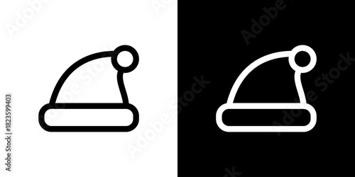 サンタクロースの帽子のアイコン