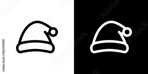 サンタクロースの帽子のアイコン