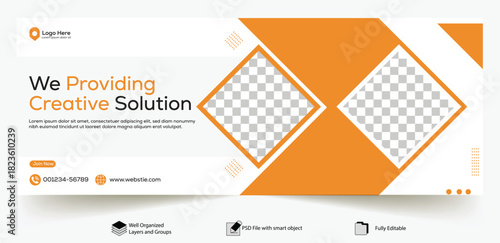 Modern Facebook Cover Timeline & Web Ad Banner Templates: Flash Sale, Digital Marketing & Furniture Promotion Designs with Photo Placeholders, Sleek Layouts, Dark Blue Backgrounds & Vivid Pink Shapes