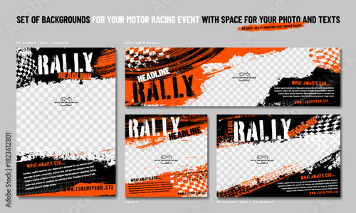 Dynamic Motor Racing Event Background Design Template