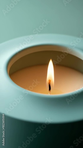 Cozy Candle Close Up Minimalist