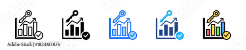 Data Integrity Icon Set Multiple Style Collection