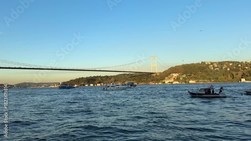 istanbul Bosphorus. Istanbul cityscape. Bosphorus bridge