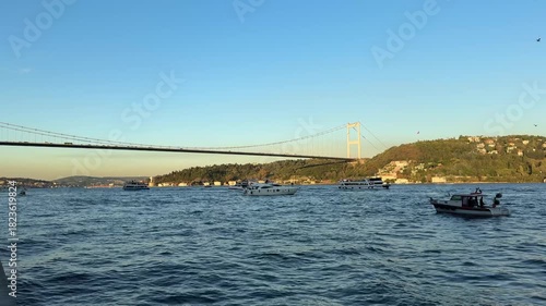 istanbul Bosphorus. Istanbul cityscape. Bosphorus bridge