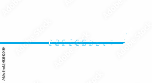 Modern thin blue wave line border separator element vector on white background