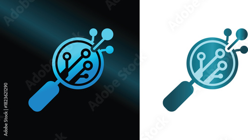 AI-powered search engine icon