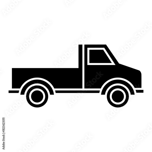 Truck vector icon. Lorry illustration sign. Autotruck symbol. Transportation logo. Delivery web icons.