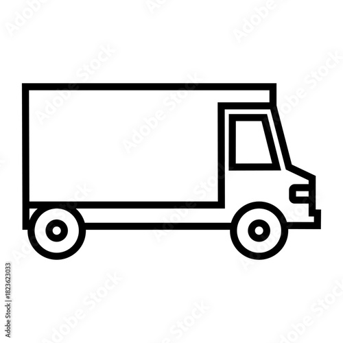 Truck vector icon. Lorry illustration sign. Autotruck symbol. Transportation logo. Delivery web icons.