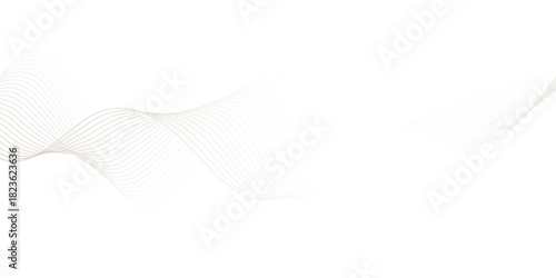 Abstract grey wavy lines Digital frequency track equalizer background. Curved wave smooth stripe seamless pattern. Wave lines created using blend tool. graphic design template banner business wave.	