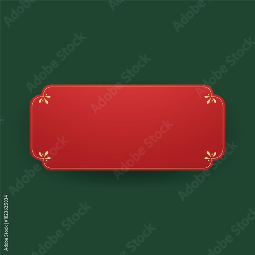Christmas Label or Frame. Christmas sale stickers and label. Price tag holiday. Christmas stickers. Free space for text.