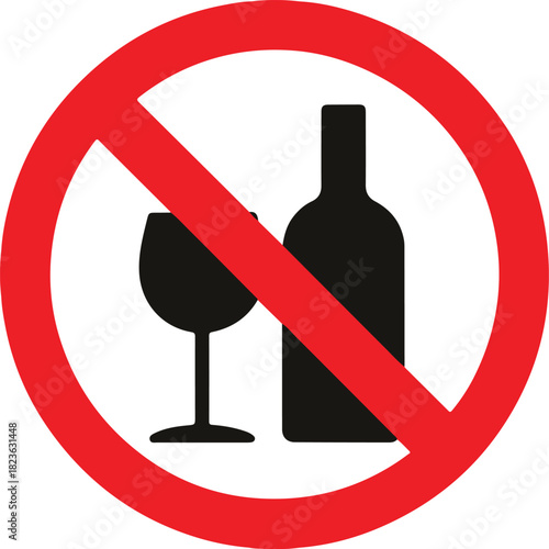 No alcoholic drinks sign