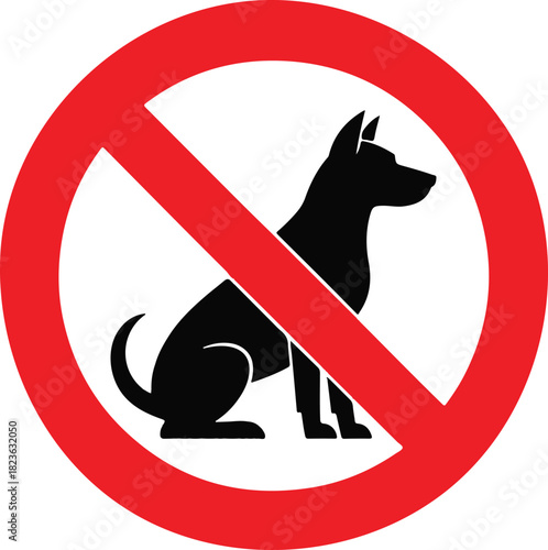 No dog vector sign