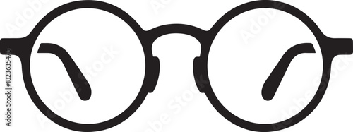 Retro eye glasses vector icon