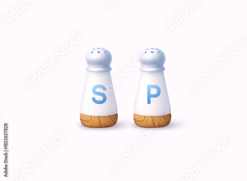 3D illustration of wooden 3D illustration of wooden kitchen utensils. Perfect for cooking, recipes, food blogs, kitchen design and culinary projects.