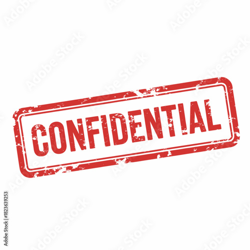 A red rectangular stamp with the word CONFIDENTIAL, indicating sensitive information or restricted access.