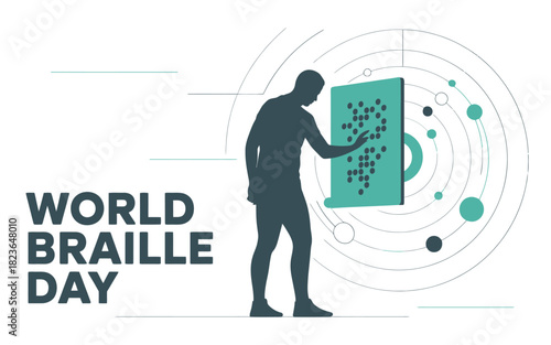 Braille Day Awareness Poster Accessibility Inclusion Visual Design