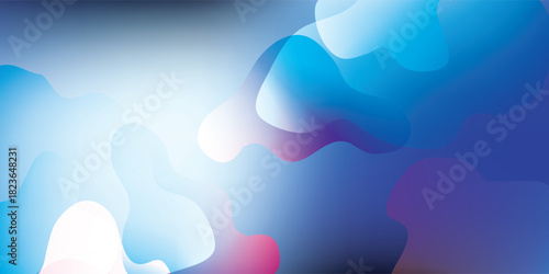 Abstract Gradient Background with Fluid Shapes and Blended Colors.