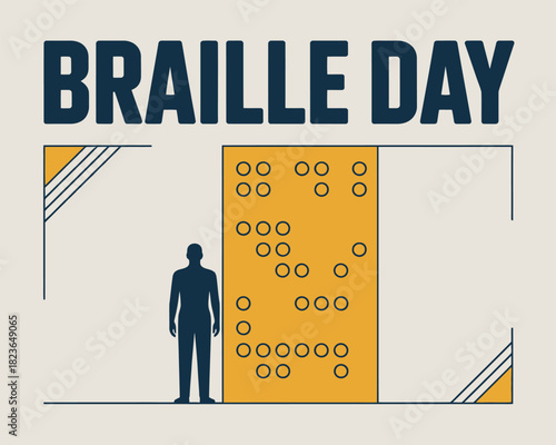 Braille Day Awareness Poster Accessibility Inclusion Visual Design