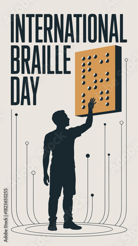 Braille Day Awareness Poster Accessibility Inclusion Visual Design