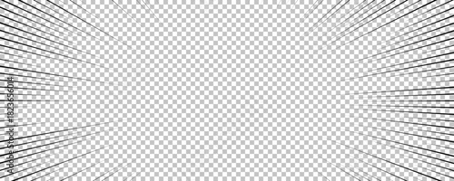 Black comic book transparent background