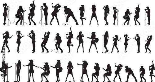 Dynamic Silhouettes of Singers and Musicians