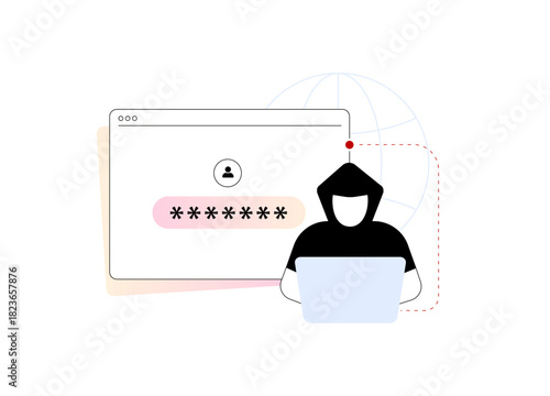 session hijacking tcp attack cookie security spoofing as intruders exploit vulnerable tokens and intercept live traffic leading to dangerous hijacking event across unsafe networks vector illustration
