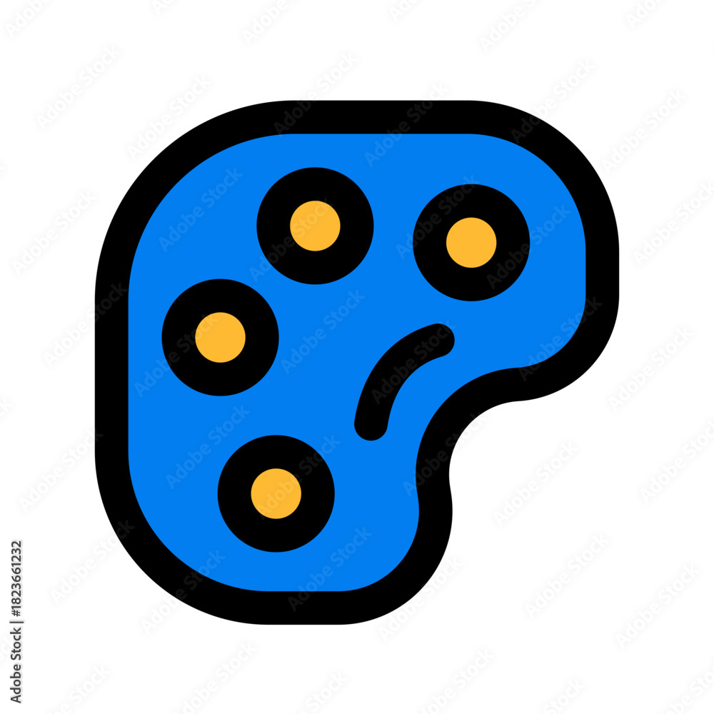 Fototapeta premium palette fill color icon