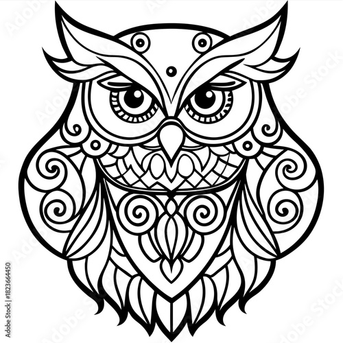 Elegant Ornament Collection: An exquisite assortment of black, swirling, stylized ornament designs, capturing the essence of refined grace and artistic charm.	