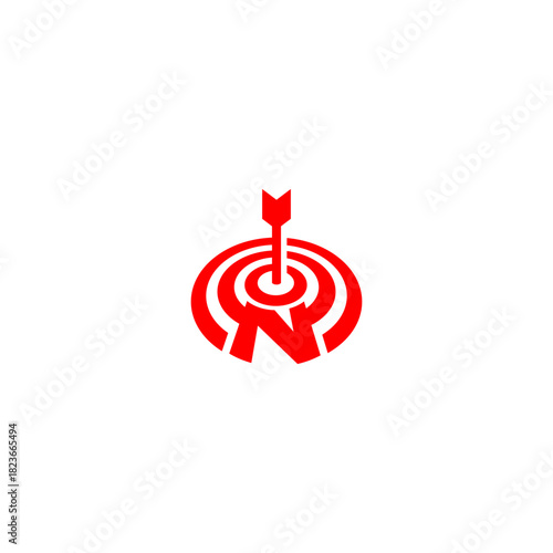 A precise bullseye target forming a unique letter monogram logo. Perfect for marketing agencies, focus-based brands, analytics companies, strategy firms, and modern identity visuals.
