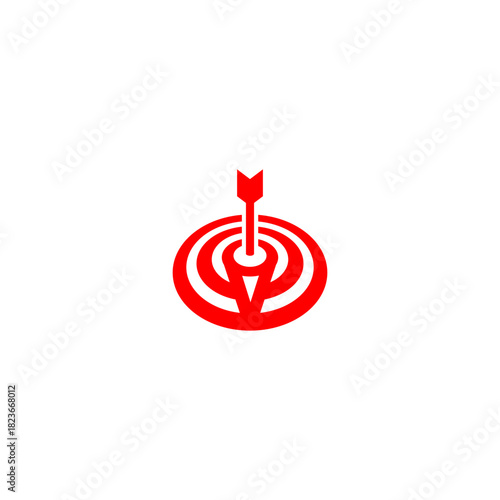 A precise bullseye target forming a unique letter monogram logo. Perfect for marketing agencies, focus-based brands, analytics companies, strategy firms, and modern identity visuals.