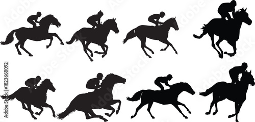Dynamic Horse Race Movement Frames
