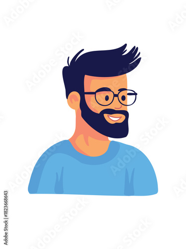 portrait of happy smiling young man