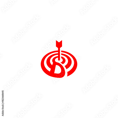 A precise bullseye target forming a unique letter monogram logo. Perfect for marketing agencies, focus-based brands, analytics companies, strategy firms, and modern identity visuals.