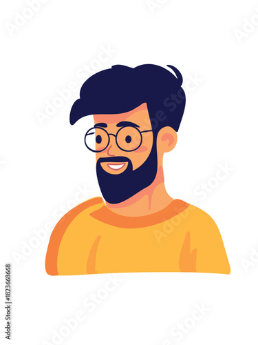 joyful male expressing positive emotions portrait