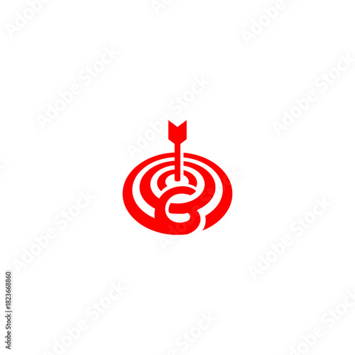 A precise bullseye target forming a unique letter monogram logo. Perfect for marketing agencies, focus-based brands, analytics companies, strategy firms, and modern identity visuals.