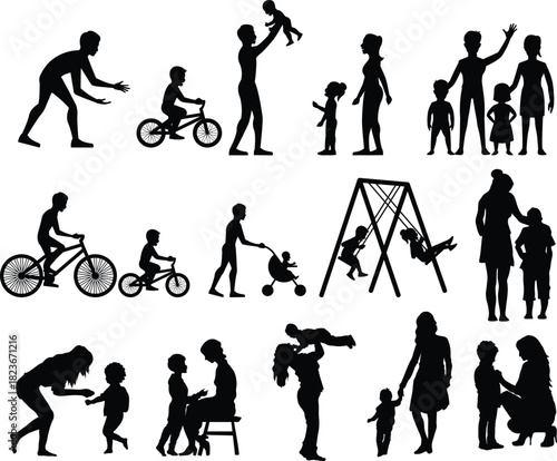 E. Hand drawn Flat ballroom dancing Silhouette