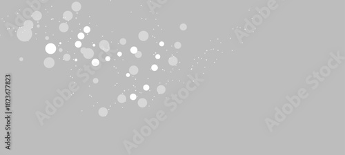 Falling snow on a transparent background. Abstract snowflake background. Fall of snow. Vector illustratorabstract background with bubbles