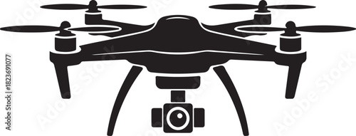 Vector drone icon black design