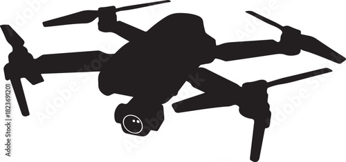 Vector drone icon black design