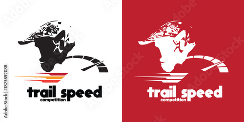 Offroad Motorcycle Logo Design for Competition Event