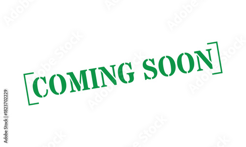 Green stamp indicating upcoming product launch or future development announcement