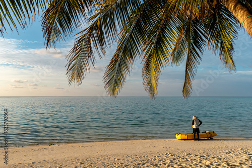 Tropical Beach Paradise in Mathiveri, Maldives